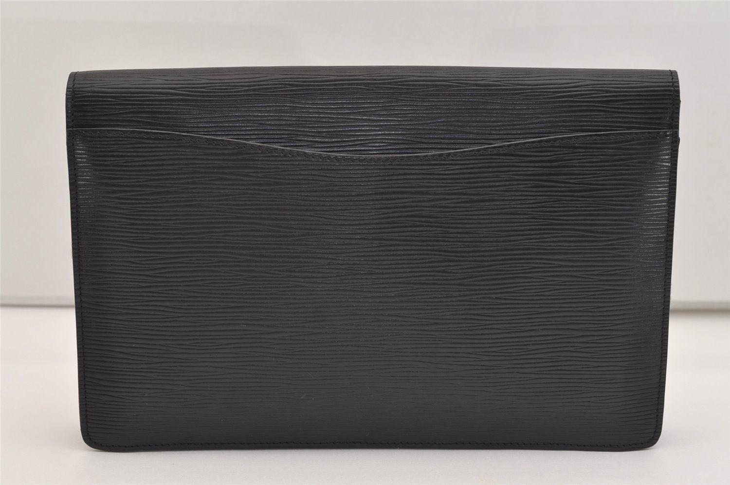 Authentic Louis Vuitton Epi Montaigne 27 Clutch Hand Bag Black M52652 LV 6231J