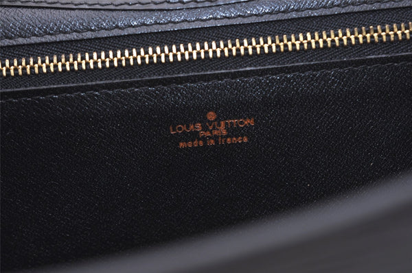 Authentic Louis Vuitton Epi Montaigne 27 Clutch Hand Bag Black M52652 LV 6231J