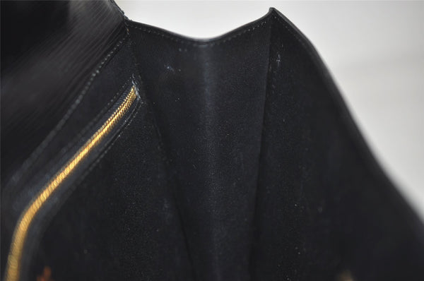 Authentic Louis Vuitton Epi Montaigne 27 Clutch Hand Bag Black M52652 LV 6231J