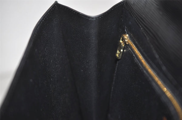 Authentic Louis Vuitton Epi Montaigne 27 Clutch Hand Bag Black M52652 LV 6231J