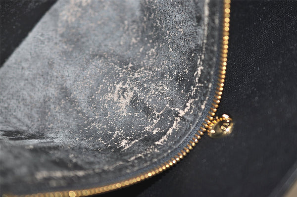 Authentic Louis Vuitton Epi Montaigne 27 Clutch Hand Bag Black M52652 LV 6231J