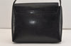 Authentic GUCCI Vintage Shoulder Bag Purse Enamel Black 6232J