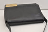 Authentic GUCCI Vintage Shoulder Bag Purse Enamel Black 6232J