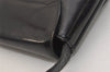 Authentic GUCCI Vintage Shoulder Bag Purse Enamel Black 6232J