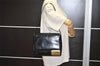 Authentic GUCCI Vintage Shoulder Bag Purse Enamel Black 6232J