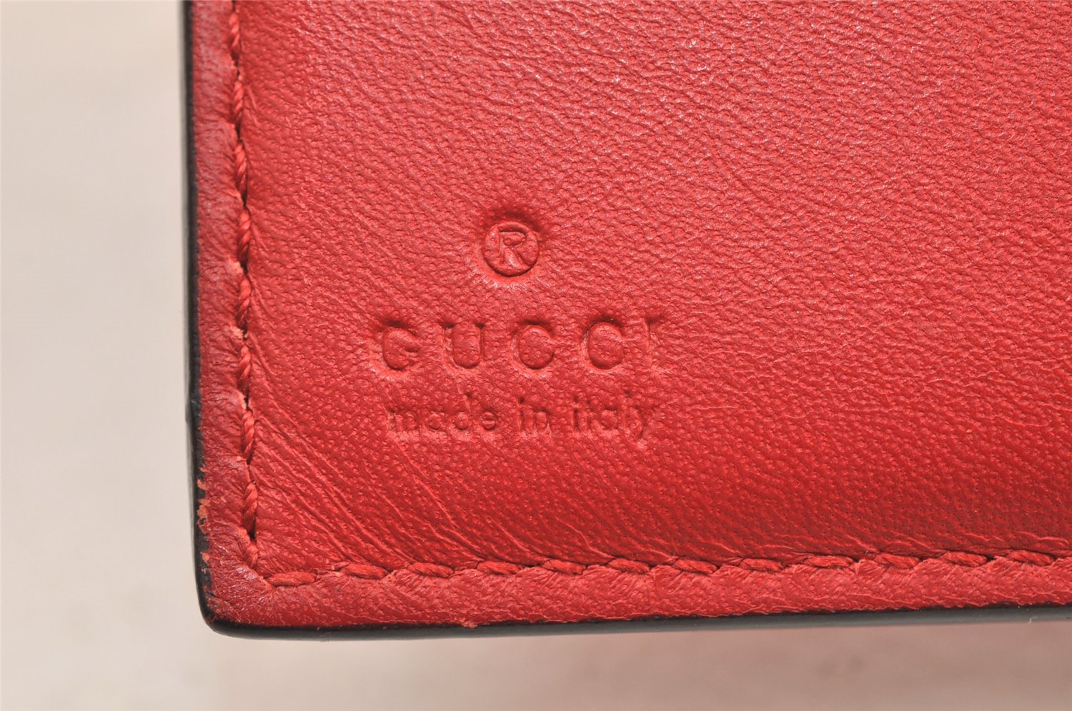 Authentic GUCCI Vintage Bifold Wallet Purse Leather 410104 Pink 6232K