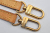 Authentic Louis Vuitton Leather Shoulder Strap Beige 28.3-32.7" LV 6233J