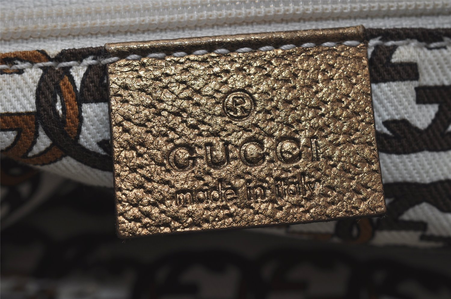 Authentic GUCCI Princy GG Canvas Leather Shoulder Tote Bag 181779 Beige 6235I