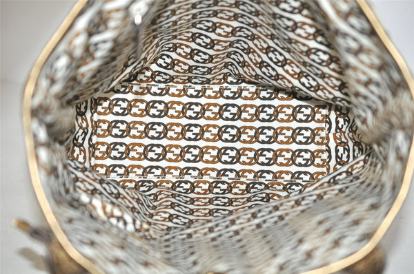 Authentic GUCCI Princy GG Canvas Leather Shoulder Tote Bag 181779 Beige 6235I