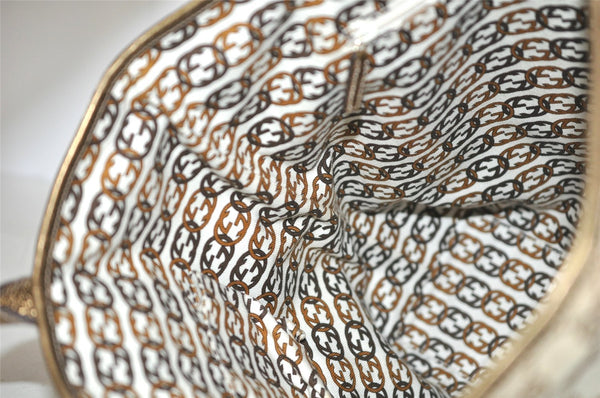 Authentic GUCCI Princy GG Canvas Leather Shoulder Tote Bag 181779 Beige 6235I