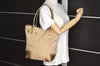 Authentic GUCCI Princy GG Canvas Leather Shoulder Tote Bag 181779 Beige 6235I