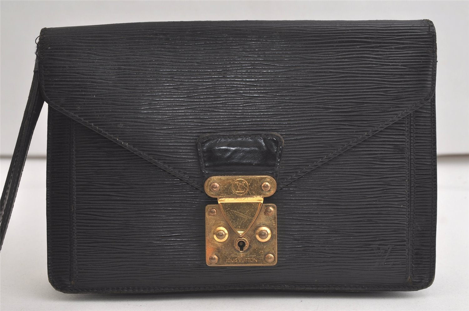 Auth Louis Vuitton Epi Pochette Sellier Dragonne Clutch Bag M52612 Junk 6235K