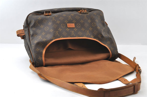 Authentic Louis Vuitton Monogram Saumur 43 Shoulder Cross Bag M42252 LV 6236I