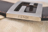 Authentic FENDI Zucca Mamma Baguette Shoulder Bag Canvas Leather Beige 6237I