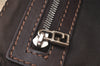 Authentic FENDI Zucca Mamma Baguette Shoulder Bag Canvas Leather Beige 6237I