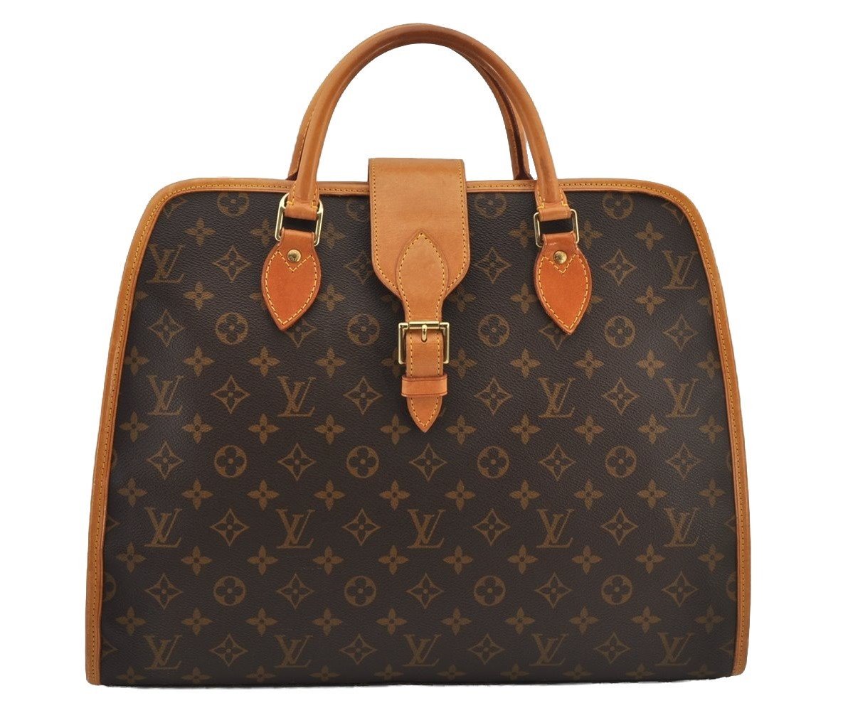 Authentic Louis Vuitton Monogram Rivoli Business Hand Bag M53380 LV 6237J