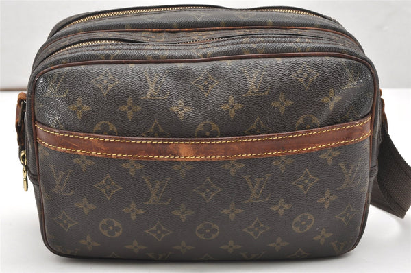 Authentic Louis Vuitton Monogram Reporter PM Shoulder Cross Bag M45254 LV 6237K