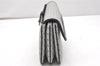 Authentic GUCCI Micro GG PVC Leather Shoulder Clutch Bag Navy Blue Junk 6239K