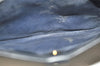 Authentic GUCCI Micro GG PVC Leather Shoulder Clutch Bag Navy Blue Junk 6239K