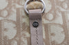 Authentic Christian Dior Trotter Romantic Hand Bag PVC Suede Leather Beige 6240I