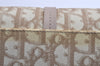 Authentic Christian Dior Trotter Romantic Hand Bag PVC Suede Leather Beige 6240I