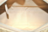 Authentic Christian Dior Trotter Romantic Hand Bag PVC Suede Leather Beige 6240I