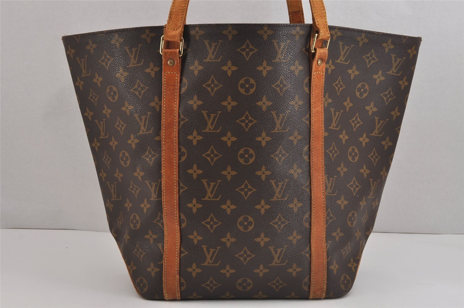 Authentic Louis Vuitton Monogram Sac Shopping PM Tote Bag M51108 LV 6240J