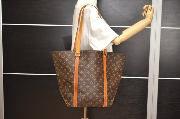 Authentic Louis Vuitton Monogram Sac Shopping PM Tote Bag M51108 LV 6240J