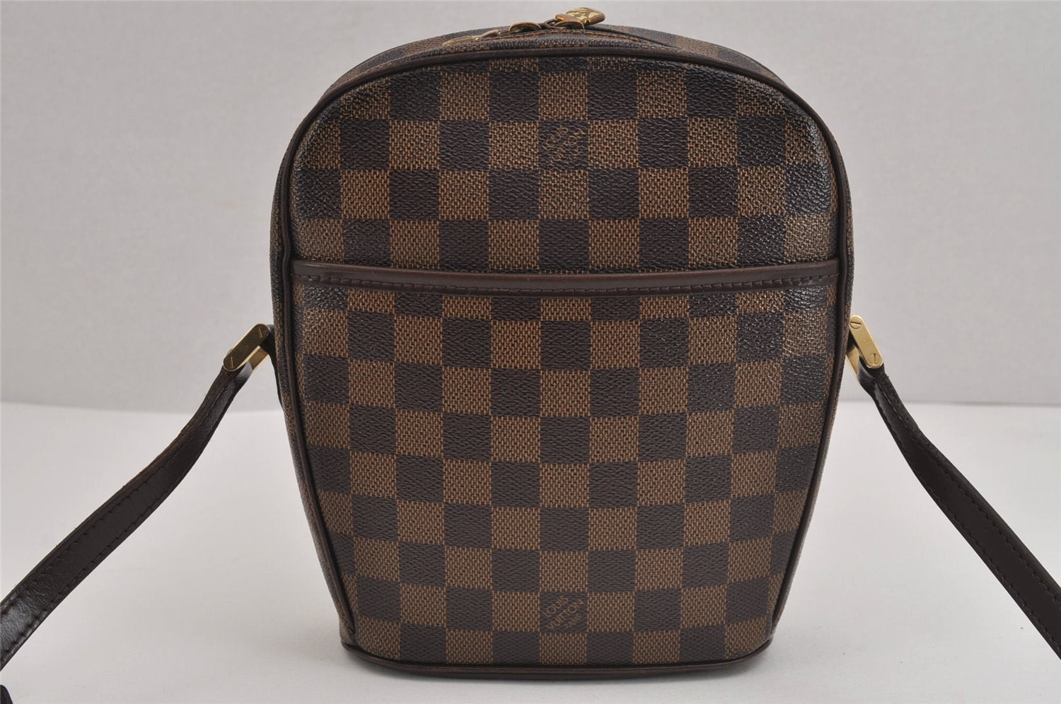 Authentic Louis Vuitton Damier Ipanema PM Shoulder Cross Bag N51294 LV 6241J