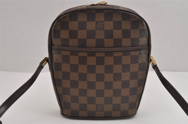 Authentic Louis Vuitton Damier Ipanema PM Shoulder Cross Bag N51294 LV 6241J