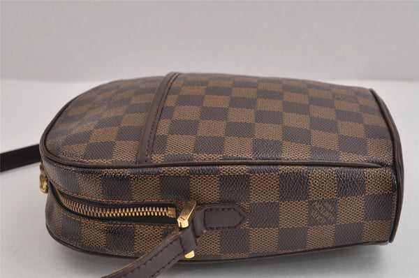 Authentic Louis Vuitton Damier Ipanema PM Shoulder Cross Bag N51294 LV 6241J