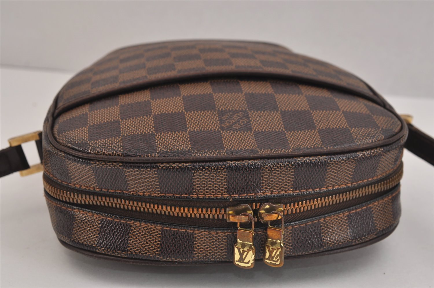 Authentic Louis Vuitton Damier Ipanema PM Shoulder Cross Bag N51294 LV 6241J