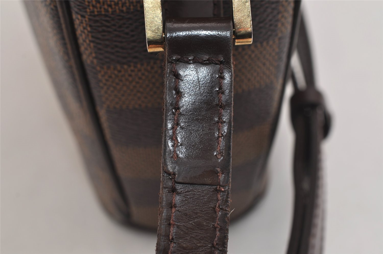 Authentic Louis Vuitton Damier Ipanema PM Shoulder Cross Bag N51294 LV 6241J