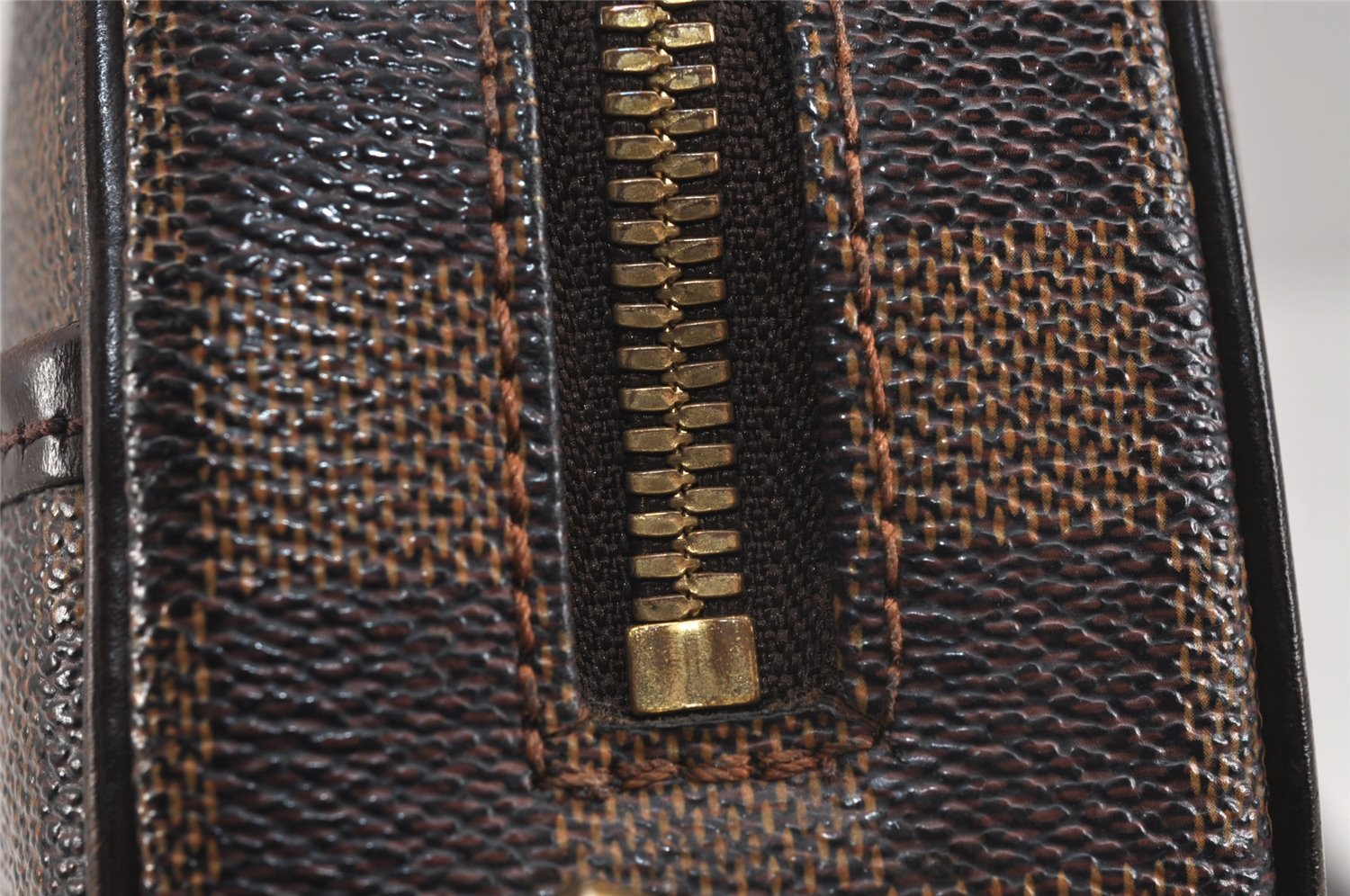 Authentic Louis Vuitton Damier Ipanema PM Shoulder Cross Bag N51294 LV 6241J