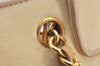 Authentic CHANEL Canvas Calf Skin Matelasse Chain Tote Bag White Cream CC 6241K