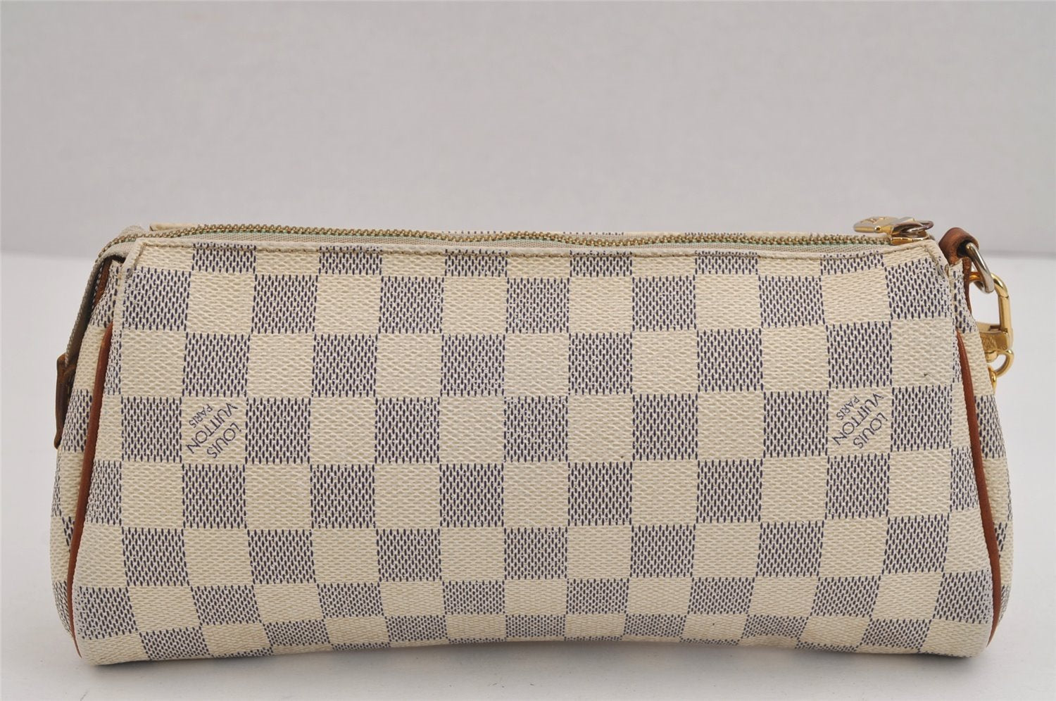 Auth Louis Vuitton Damier Azur Eva N55214 2Way Shoulder Accessories Pouch 6242J