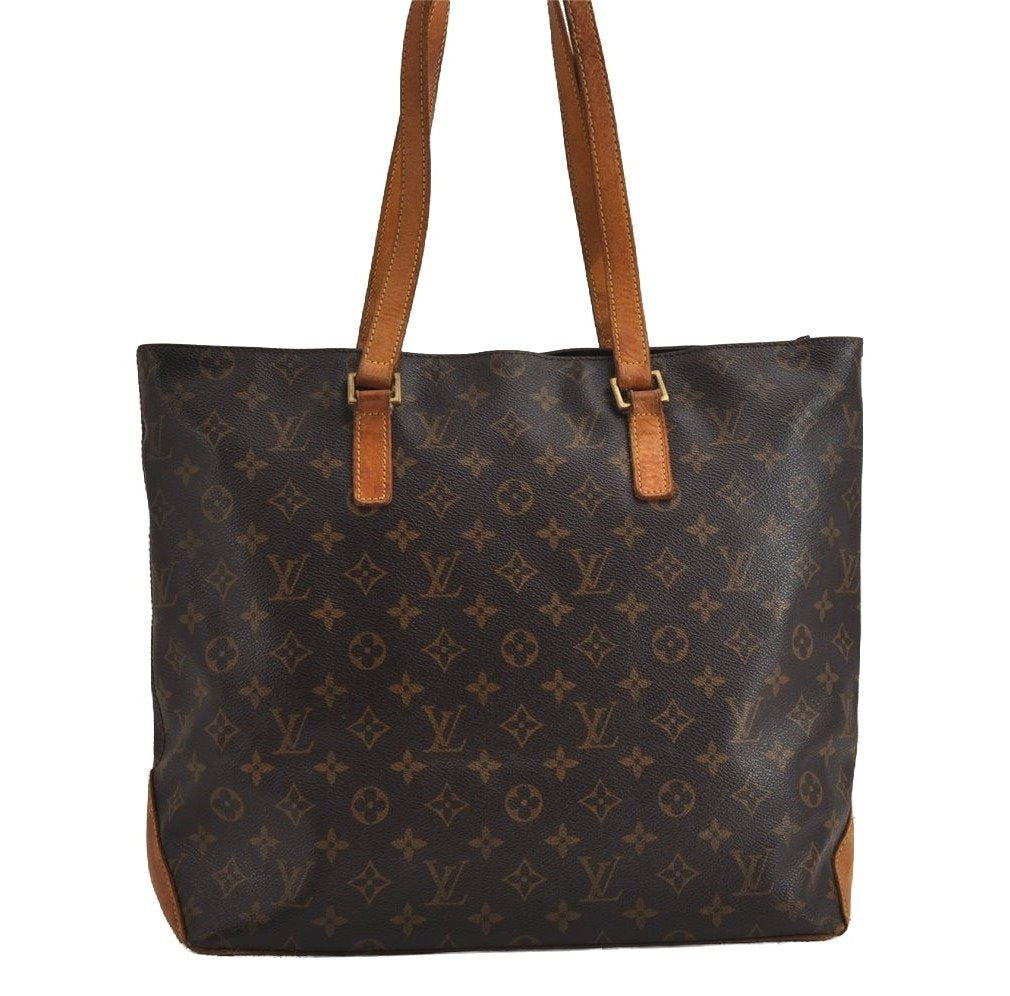 Authentic Louis Vuitton Monogram Cabas Mezzo Shoulder Tote Bag M51151 LV 6244J