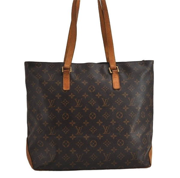 Authentic Louis Vuitton Monogram Cabas Mezzo Shoulder Tote Bag M51151 LV 6244J