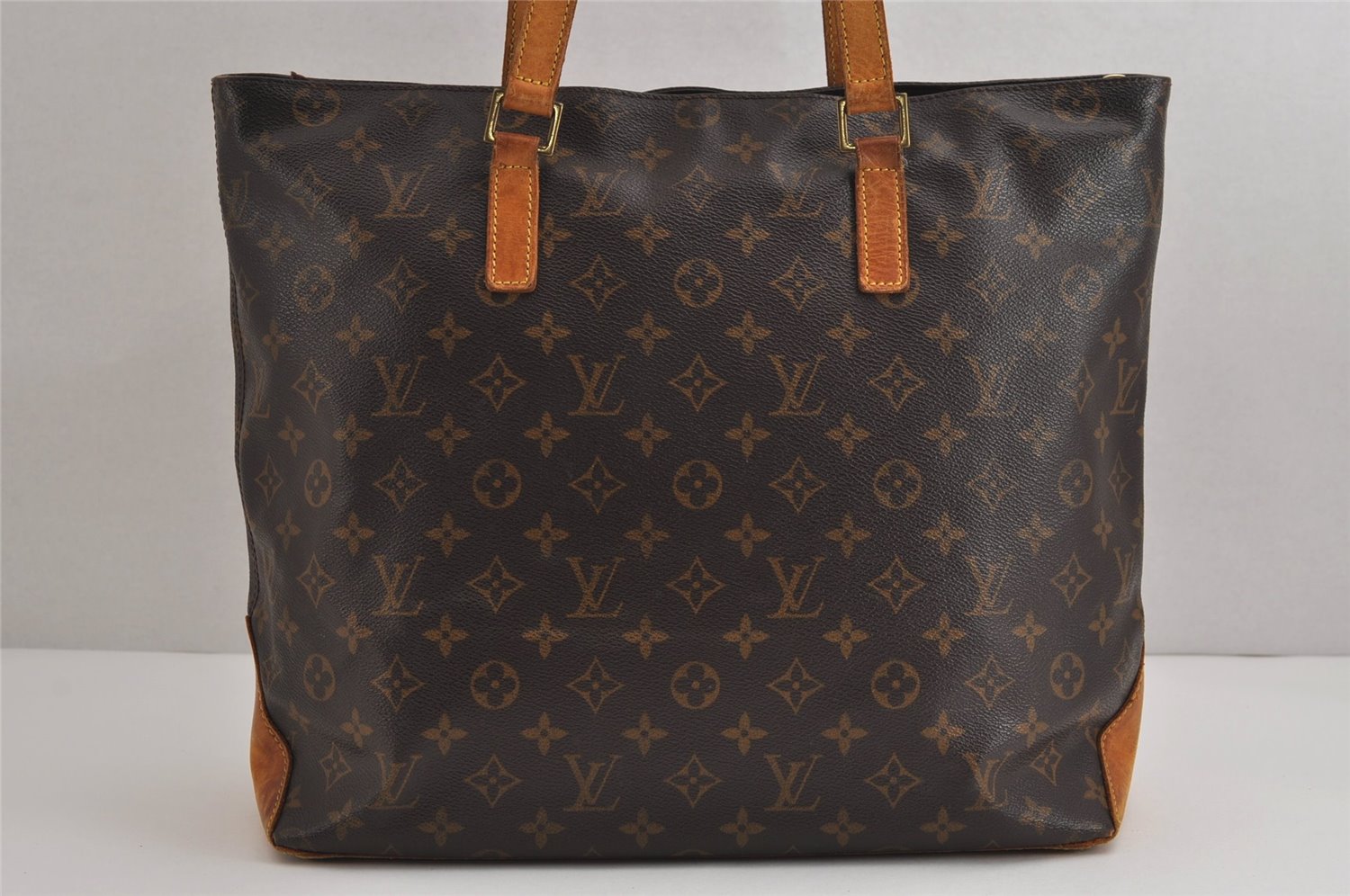 Authentic Louis Vuitton Monogram Cabas Mezzo Shoulder Tote Bag M51151 LV 6244J