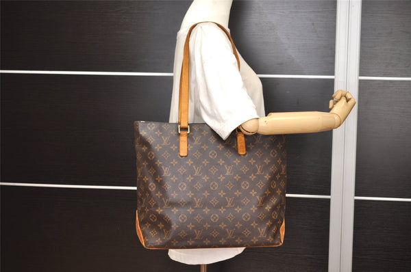 Authentic Louis Vuitton Monogram Cabas Mezzo Shoulder Tote Bag M51151 LV 6244J