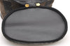 Authentic FENDI Pequin Vanity Case Hand Bag PVC Leather Brown Black Junk 6244K