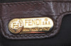 Authentic FENDI Vintage Shoulder Cross Body Bag Suede Leather Brown 6245I