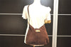 Authentic FENDI Vintage Shoulder Cross Body Bag Suede Leather Brown 6245I