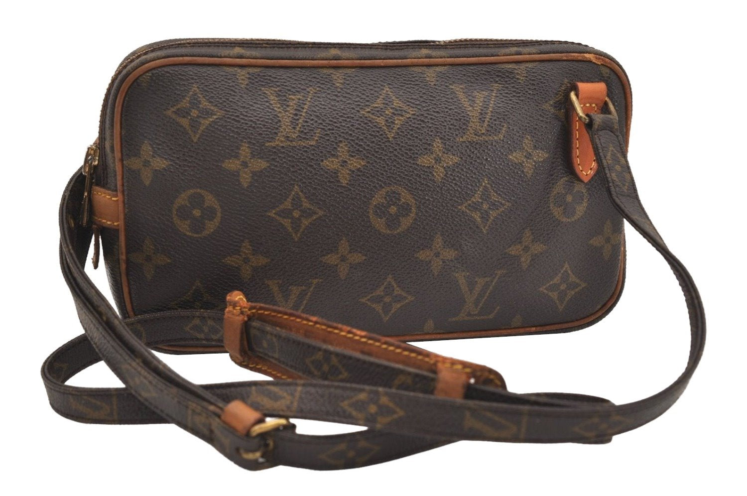 Auth Louis Vuitton Monogram Marly Bandouliere Shoulder Cross Bag M51828 LV 6245J