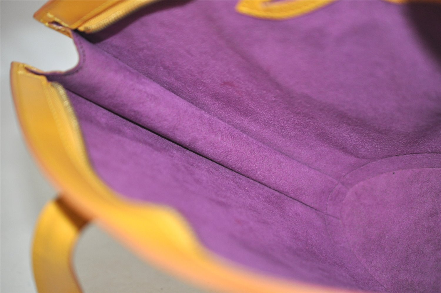 Authentic Louis Vuitton Epi Saint Jacques Hand Bag Yellow M52279 LV 6246I