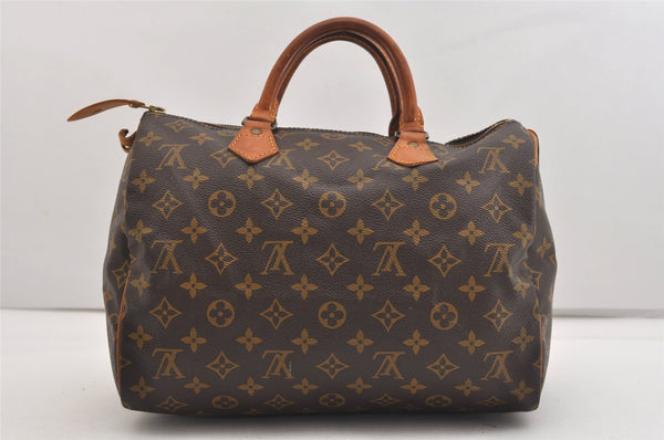 Authentic Louis Vuitton Monogram Speedy 30 Hand Boston Bag M41526 LV 6246J