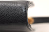 Authentic Christian Dior Shoulder Cross Body Bag Purse Leather Black 6246K