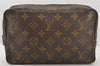 Auth Louis Vuitton Monogram Trousse Toilette 23 Clutch Hand Bag Old Model 6247K