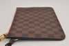 Auth Louis Vuitton Damier Neverfull Pouch Purse Clutch Rose Ballerine Pink 6248J