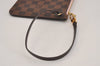 Auth Louis Vuitton Damier Neverfull Pouch Purse Clutch Rose Ballerine Pink 6248J